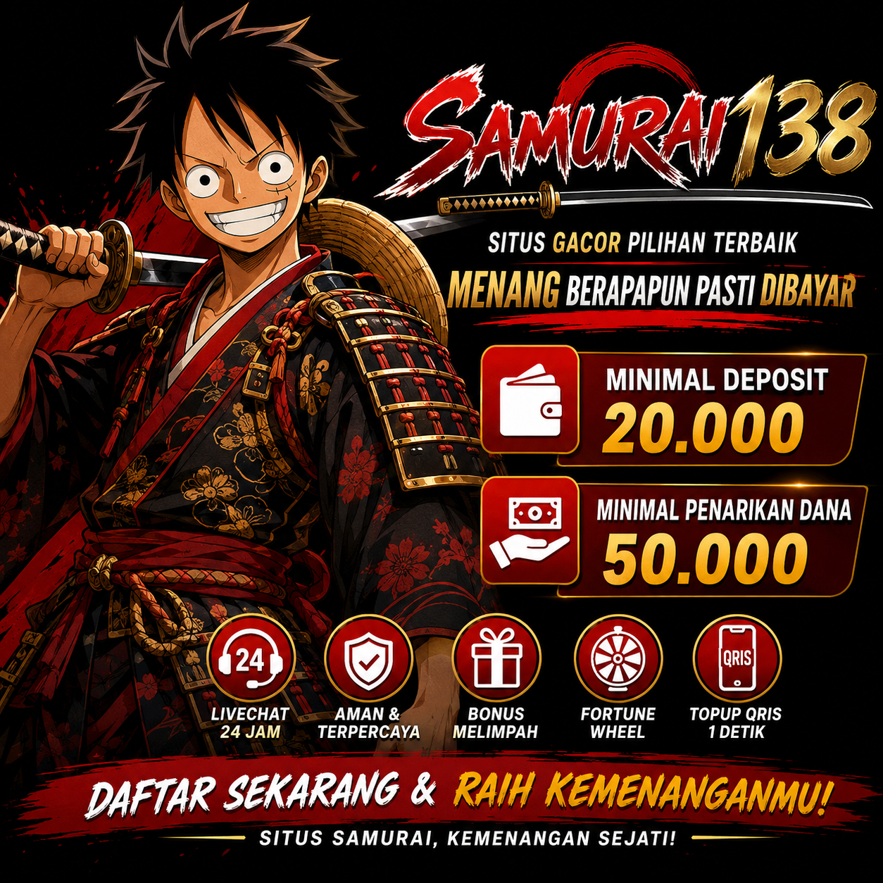 Galeri foto SAMURAI138 x COLUMBIADISCGOLFCLUB : Takeshi Sangat Ingin Mendapatkan Kemenangan di Mahjong